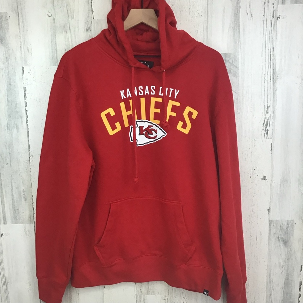 Kansas City Chiefs Hoodie Mens XL Red NFL Team Apparel Fleece Sweatshirt ‘47